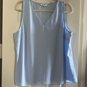 Nine West Sky Blue V-Neck Tank Top